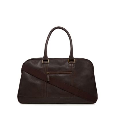 Brown 'Rupert' leather holdall bag